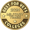 2024 Military Times Best for Vets College badge