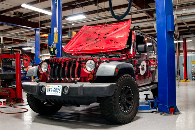 Car Being Worked On