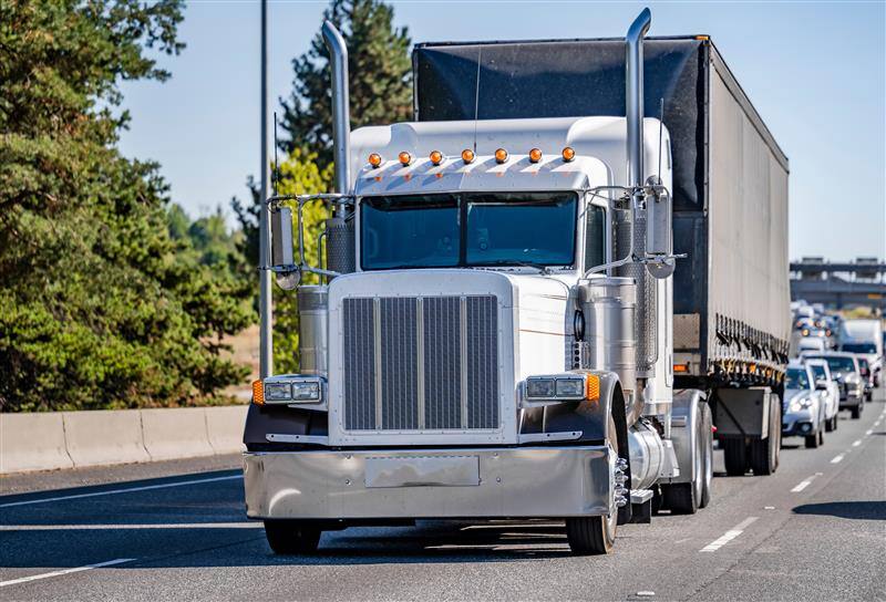 CDL Truck Driving on Road